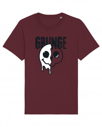 Grunge Music Smiley Burgundy