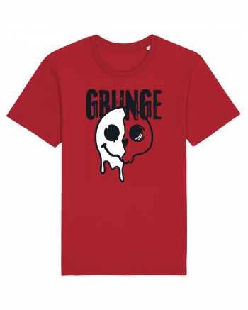 Grunge Music Smiley Red