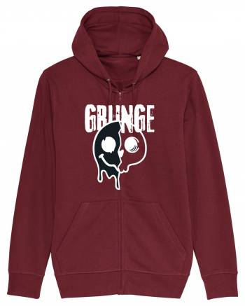 Grunge Music Smiley Burgundy