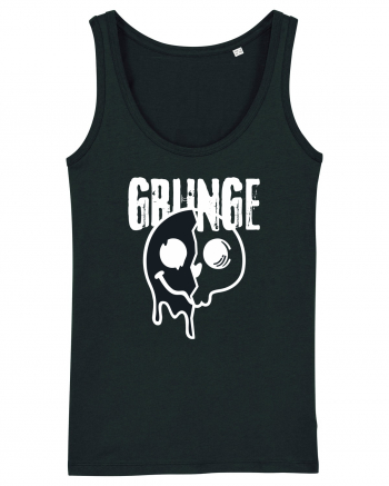 Grunge Music Smiley Black