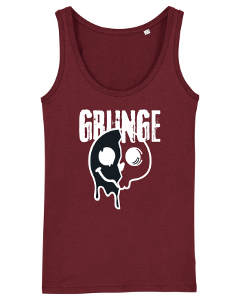 Grunge Music Smiley Burgundy