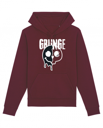 Grunge Music Smiley Burgundy