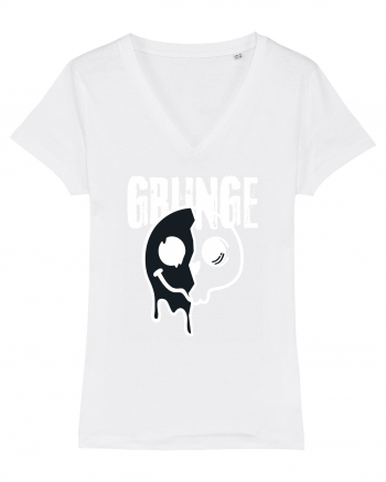 Grunge Music Smiley White