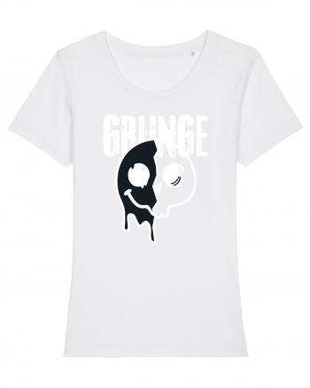 Grunge Music Smiley White