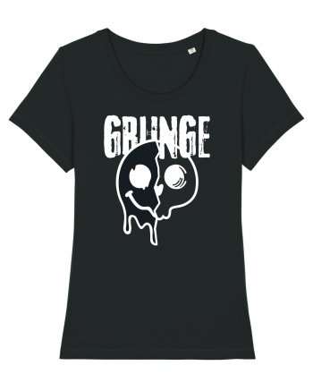 Grunge Music Smiley Black