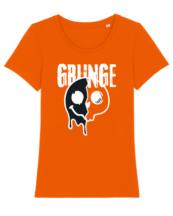 Grunge Music Smiley Bright Orange