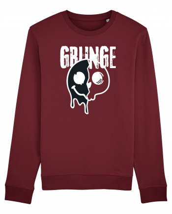 Grunge Music Smiley Burgundy