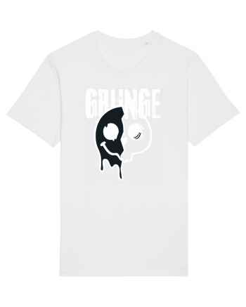 Grunge Music Smiley White