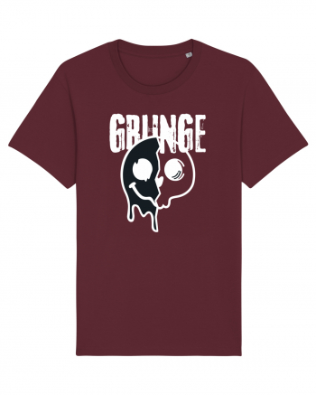 Grunge Music Smiley Burgundy