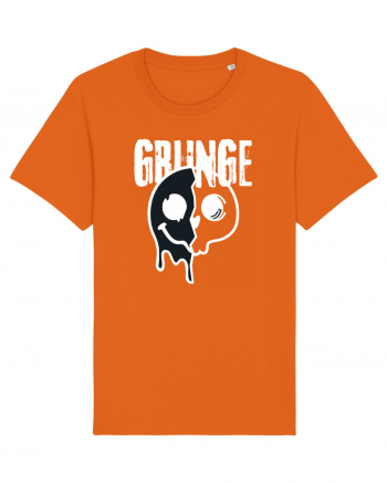 Grunge Music Smiley Bright Orange