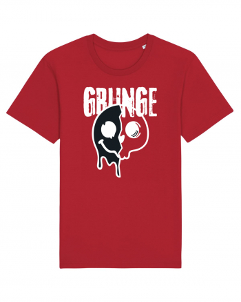 Grunge Music Smiley Red