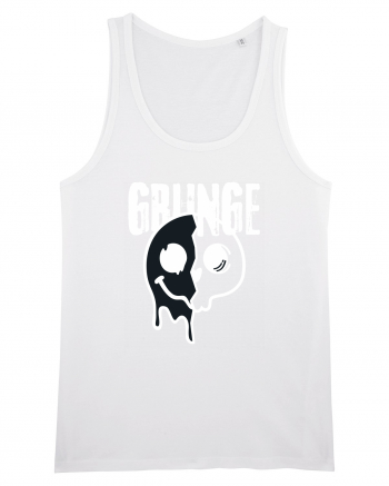 Grunge Music Smiley White