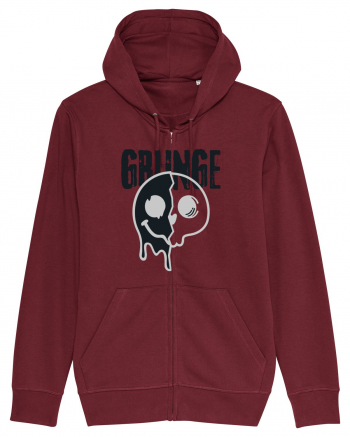 Grunge Music Smiley Burgundy