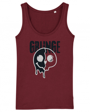 Grunge Music Smiley Burgundy