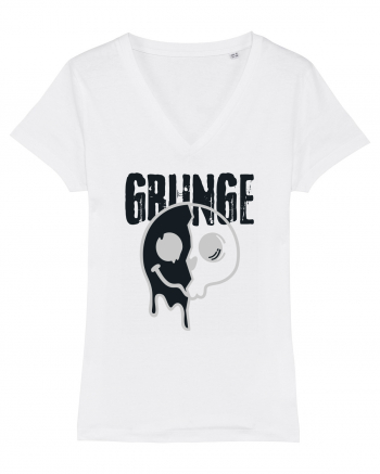 Grunge Music Smiley White