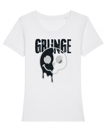 Grunge Music Smiley White