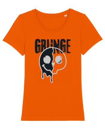 Grunge Music Smiley Bright Orange