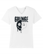 Grunge Music Smiley Tricou mânecă scurtă guler V Bărbat Presenter