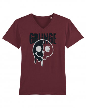 Grunge Music Smiley Burgundy