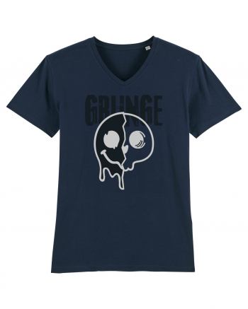 Grunge Music Smiley French Navy