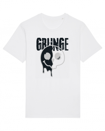 Grunge Music Smiley White