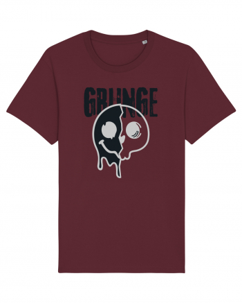 Grunge Music Smiley Burgundy