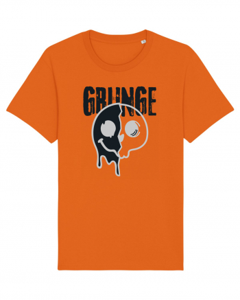 Grunge Music Smiley Bright Orange