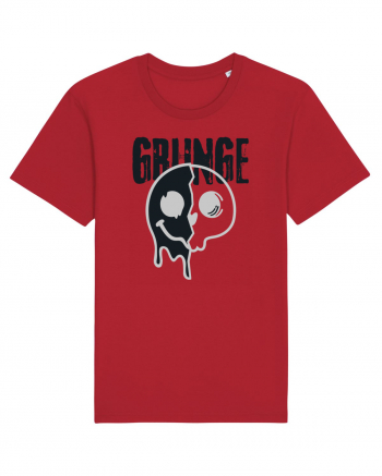 Grunge Music Smiley Red