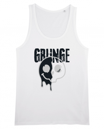 Grunge Music Smiley White