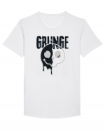 Grunge Music Smiley Tricou mânecă scurtă guler larg Bărbat Skater