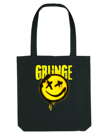 Grunge Music Smiley Black