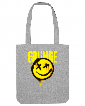 Grunge Music Smiley Heather Grey