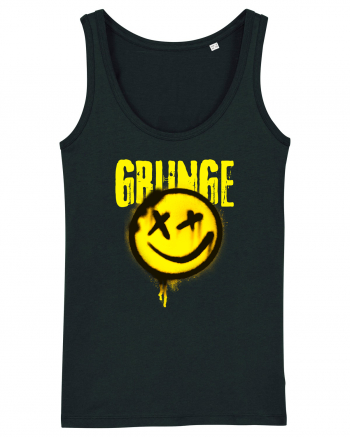 Grunge Music Smiley Black