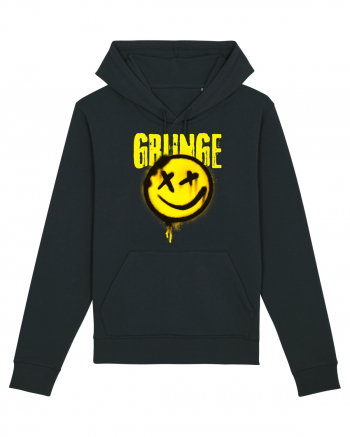 Grunge Music Smiley Black