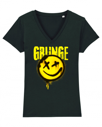 Grunge Music Smiley Black