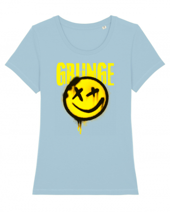 Grunge Music Smiley Sky Blue