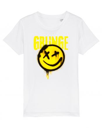 Grunge Music Smiley White