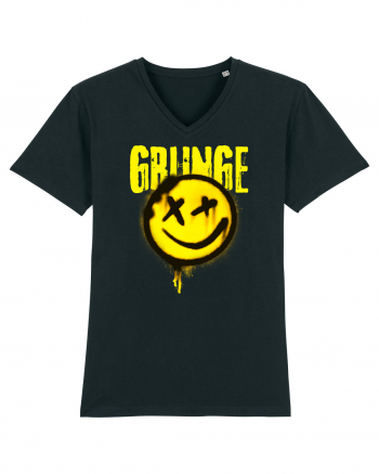 Grunge Music Smiley Black