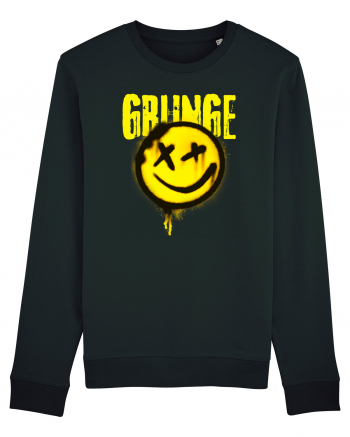 Grunge Music Smiley Black