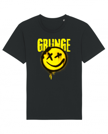 Grunge Music Smiley Black