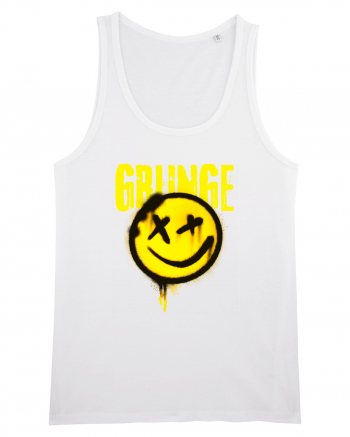 Grunge Music Smiley White