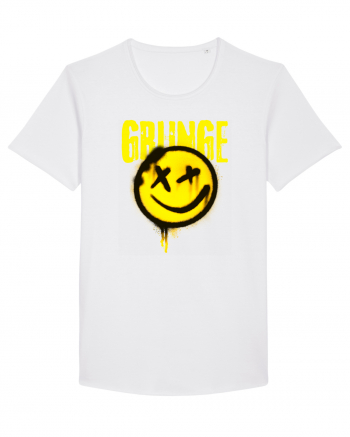 Grunge Music Smiley White