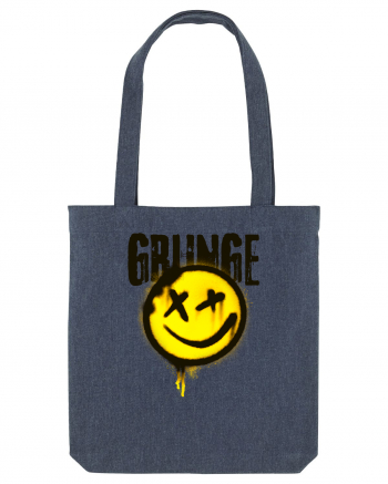 Grunge Music Smiley Midnight Blue