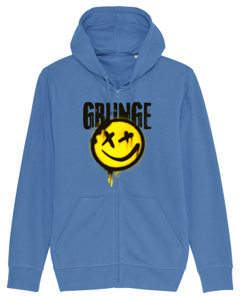 Grunge Music Smiley Bright Blue