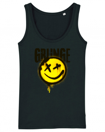 Grunge Music Smiley Black