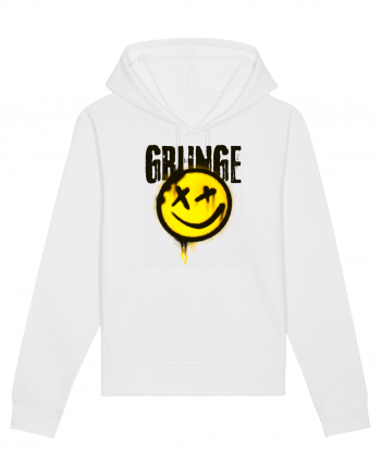 Grunge Music Smiley White