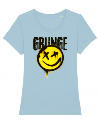 Grunge Music Smiley Sky Blue