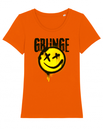 Grunge Music Smiley Bright Orange