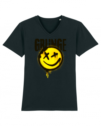 Grunge Music Smiley Black