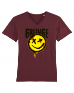 Grunge Music Smiley Tricou mânecă scurtă guler V Bărbat Presenter